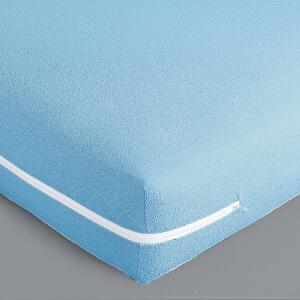 Blancheporte Pružný potah na matrace, výška matrace 25 cm modrá 80x190cm