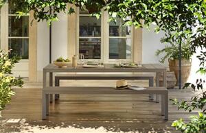 Nardi Bílý hliníkový zahradní set stolu a lavic Rio