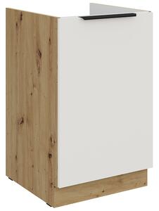 ARIA az | dolní skříňka 50 ZL 1F dřezová | 50 cm | ANTI FINGERPRINT povrch | artisan/bílá