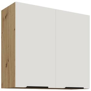 ARIA az | horní skříňka 80 G-72 2F policová | 80 cm | ANTI FINGERPRINT povrch | artisan/bílá