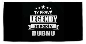 Sablio Ručník Ty pravé legendy se rodí v dubnu - 30x50 cm