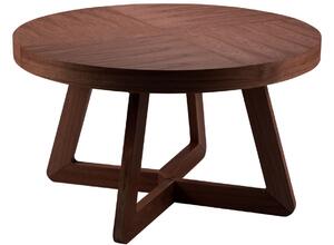 Hnědý dubový rozkládací jídelní stůl MICADONI Dustin 130/230 x 130 cm