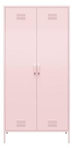 Růžová kovová šatní skříň 90x185 cm Cache - Novogratz