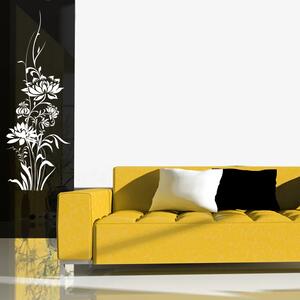Sablio Samolepka na zeď: Lotus - 21x60 cm