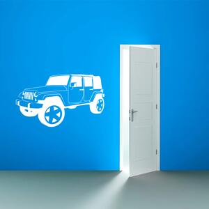 Sablio Samolepka na zeď: Jeep - 60x38 cm