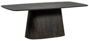 Hoorns Tmavě hnědý jídelní stůl Hela 200 x 105 cm