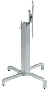 Nardi Stříbrná hliníková stolová sklápěcí podnož Ibisco 72 cm