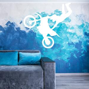 Sablio Samolepka na zeď: Motocross 2 - 60x56 cm