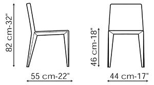 Bonaldo designové židle Filly