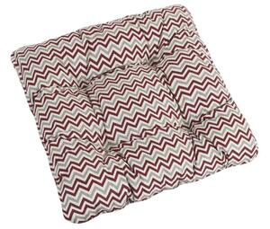 Bellatex Sedák Adéla prošívaný 40x40 cm, prošívaný chevron bordový