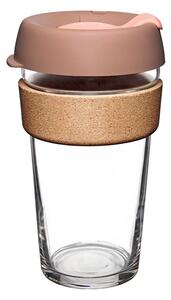 Skleněný hrnek KeepCup Brew Cork Frappe L, 454 ml