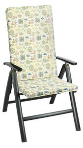 Bellatex Sedák na zahradní židli 47x115 cm Levandule s kolem modrá