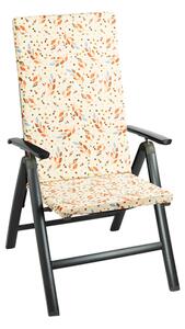 Bellatex Sedák na zahradní židli 47x115 cm Lísteček hnědá, béžová