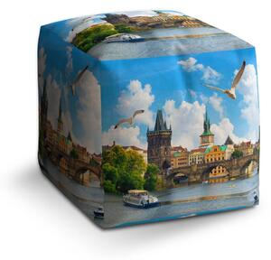 Sablio Taburet Cube Praha Karlův most 2 - 40x40x40 cm