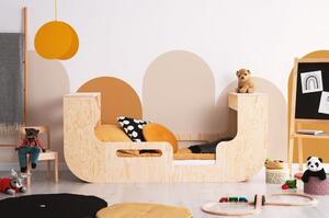 Dětská postel s úložným prostorem v přírodní barvě 70x160 cm RIKO – Adeko