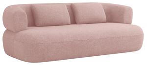 Pudrově růžová bouclé třímístná pohovka Windsor & Co Aldrin 178 cm