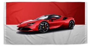 Sablio Ručník Ferrari na červenobílé - 30x50 cm