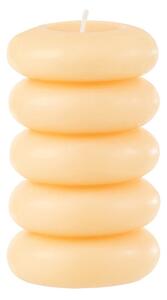 Sloupová svíčka MACARON 11,5 cm světle žlutá