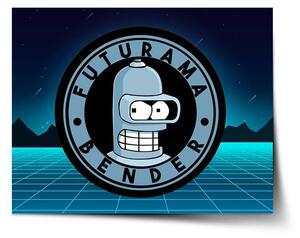 Sablio Plakát Futurama Bender Čtvrtá dimenze - 60x40 cm