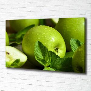 Foto obraz na plátně Zelená jablka oc-110366916