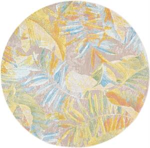 Kulatý koberec Osta Bloom 466160 Ak990 Rostliny Listy béžový žlutý Rozměr: průměr 160 cm