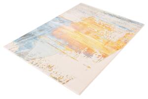 Moderní kusový koberec Osta Bloom 466139 AK990 Abstraktní krémový žlutý modrý Rozměr: 120x170 cm