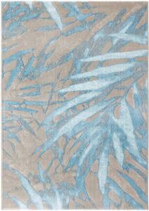 Moderní kusový koberec Osta Bloom 466140 AK500 Listy Rostliny béžový modrý Rozměr: 160x230 cm