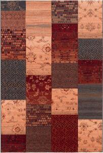 Kusový koberec vlněný Osta Kashqai 4327 402 Patchvork béžový červený zelený Rozměr: 135x200 cm