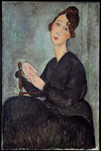 Modigliani, Amedeo - Obrazová reprodukce Portrait of Dedie (Odette Hayden), (26.7 x 40 cm)