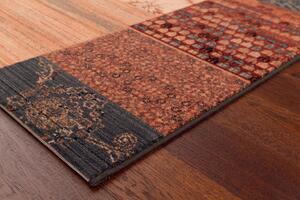 Kusový koberec vlněný Osta Kashqai 4327 402 Patchvork béžový červený zelený Rozměr: 135x200 cm