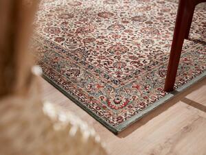 Kusový koberec vlněný Osta Kashqai 4362 101 Klasický béžový zelený Rozměr: 67x130 cm