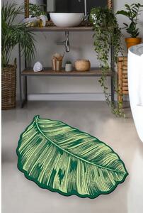 Zelená koupelnová předložka 60x100 cm Sheet – Foutastic