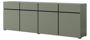 Komoda Crossroad G25 (borovice zelená + černá)