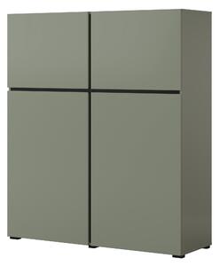 Komoda Crossroad G76 (borovice zelená + černá). Akce -9%