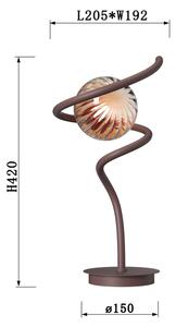 ONLI - Stolní lampa FRIDA 1xG9/10W/230V 42 cm měděná