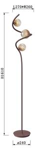 ONLI - Stojací lampa FRIDA 3xG9/10W/230V měděná