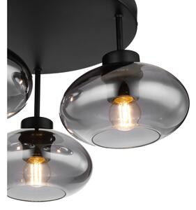 Globo 15572-3D - Přisazený lustr SHAUN 3xE27ILLU/40W/230V černá