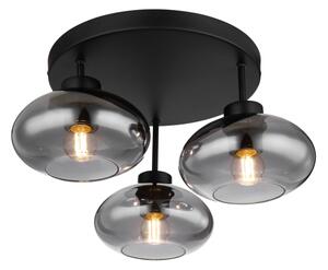 Globo 15572-3D - Přisazený lustr SHAUN 3xE27ILLU/40W/230V černá