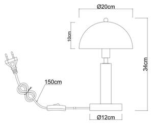 Globo 24868S - Stolní lampa JANIE 1xE14/40W/230V černá