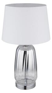 Globo 24142W - Stolní lampa CLASSY 1xE27/40W/230V bílá/stříbrná