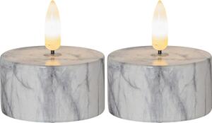 LED svíčky v sadě 2 ks (výška 6 cm) Flamme Marble – Star Trading