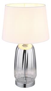 Globo 24142W - Stolní lampa CLASSY 1xE27/40W/230V bílá/stříbrná