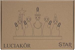 Černo-bílá světelná dekorace s vánočním motivem Luciakör – Star Trading