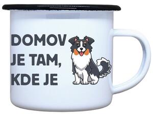 Plecháček s potiskem Domov pes Objem: 330 ml