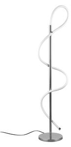 LED stojací lampa v leskle stříbrné barvě (výška 135 cm) Argos – Trio