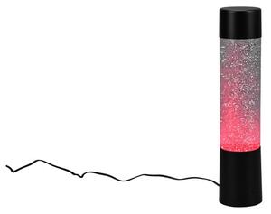 Černá LED stolní lampa na dálkové ovládání (výška 34 cm) Glitter – Trio