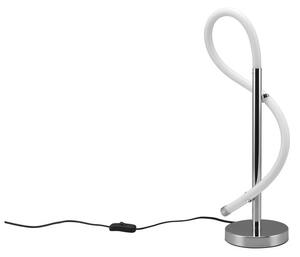 LED stolní lampa v leskle stříbrné barvě (výška 54 cm) Argos – Trio