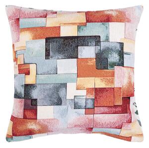 Povlak SOFAS aqua geo pestrá 45 x 45 cm