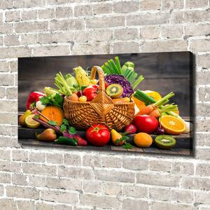 Moderní obraz canvas na rámu Koš zeleniny ovoce oc-113708770