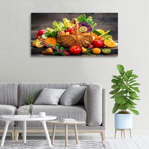 Moderní obraz canvas na rámu Koš zeleniny ovoce oc-113708770